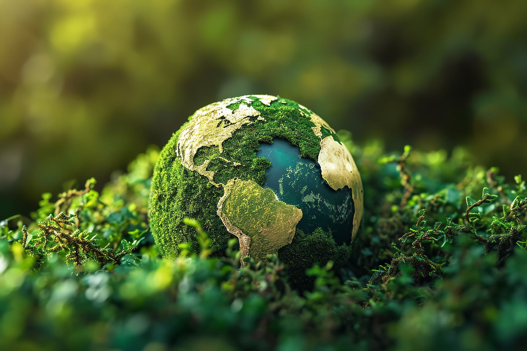Ta hand om planeten klimatet Jordklot i natur växtlighet miljö hållbarhet